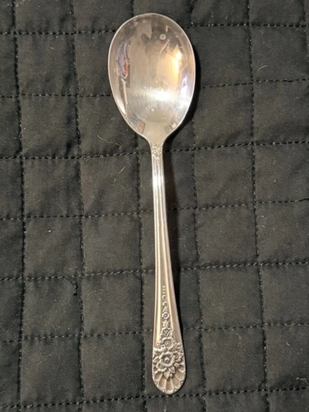 Vintage Wm Rogers Mfg Co JUBILEE 1953 Silverplate Round Bowl Bouillon Soup Spoon